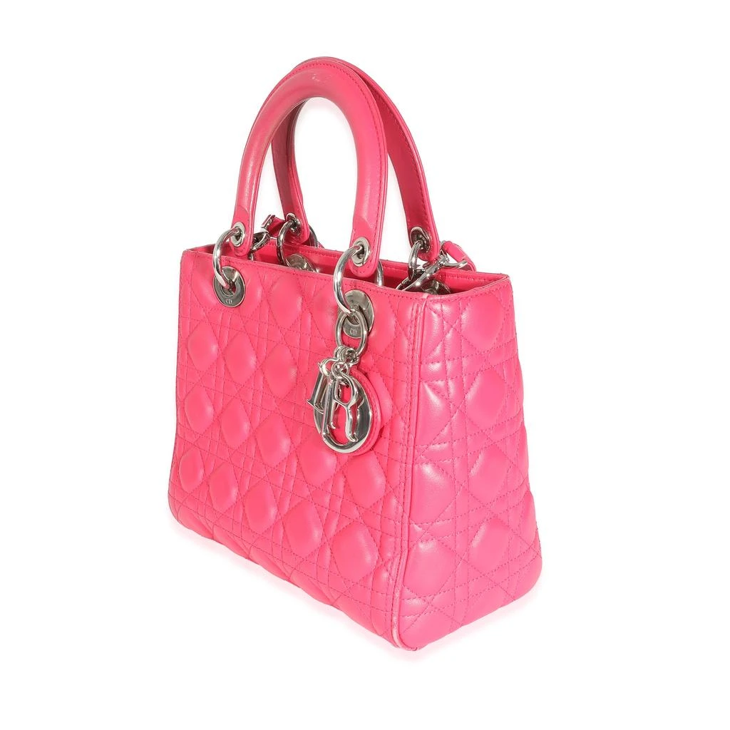 商品[二手商品] Dior|Christian Dior Pink Cannage Lambskin Medium Lady Dior,价格¥22107,第3张图片详细描述
