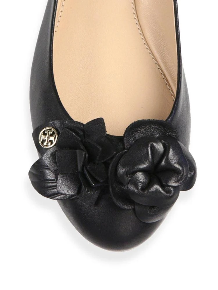 商品Tory Burch|Blossom Leather Ballet Flats,价格¥751,第3张图片详细描述