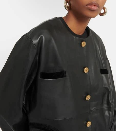 商品BLAZÉ MILANO|Vegas Baby皮革夹克,价格¥9802,第4张图片详细描述