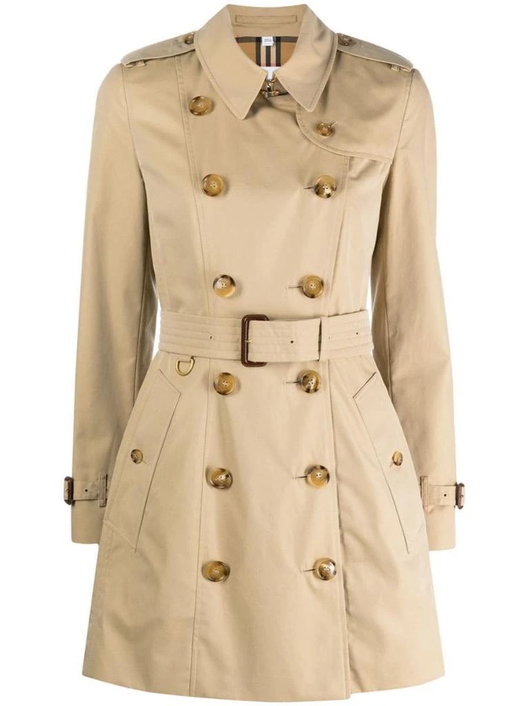 商品Burberry|Burberry Chelsea Cotton Trench Coat in Beige,价格¥10062,第1张图片