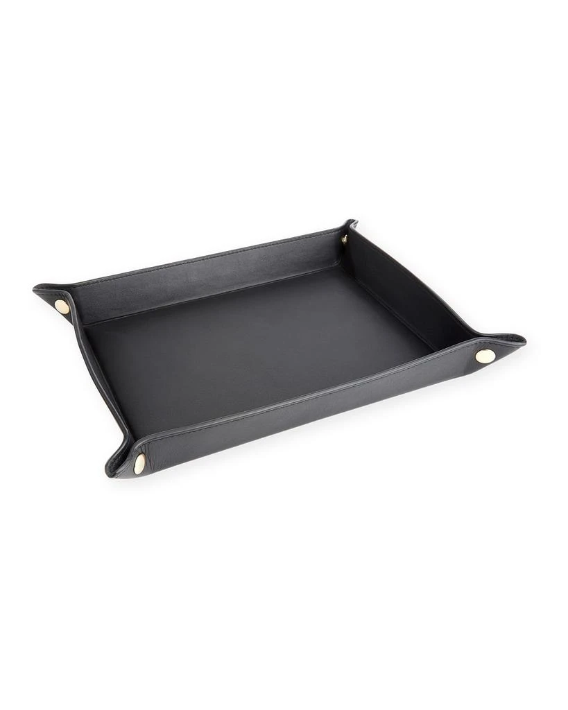 商品ROYCE New York|Monogrammed Large Catchall Leather Valet Tray,价格¥1166,第1张图片