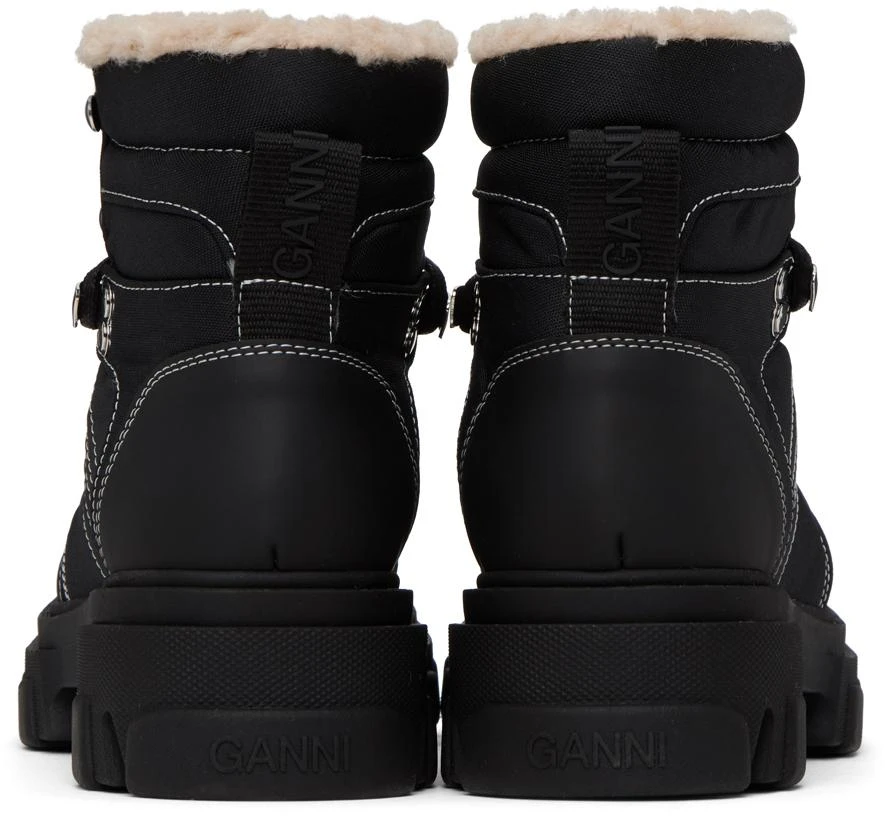 商品Ganni|Black Cleated Hiking Boots,价格¥3628,第2张图片详细描述