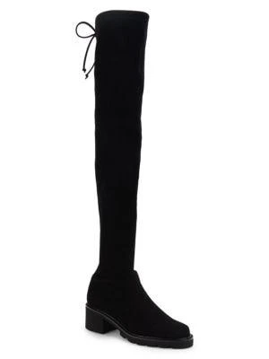 商品Stuart Weitzman|Flannery Suede Over The Knee Boots,价格¥1711,第2张图片详细描述