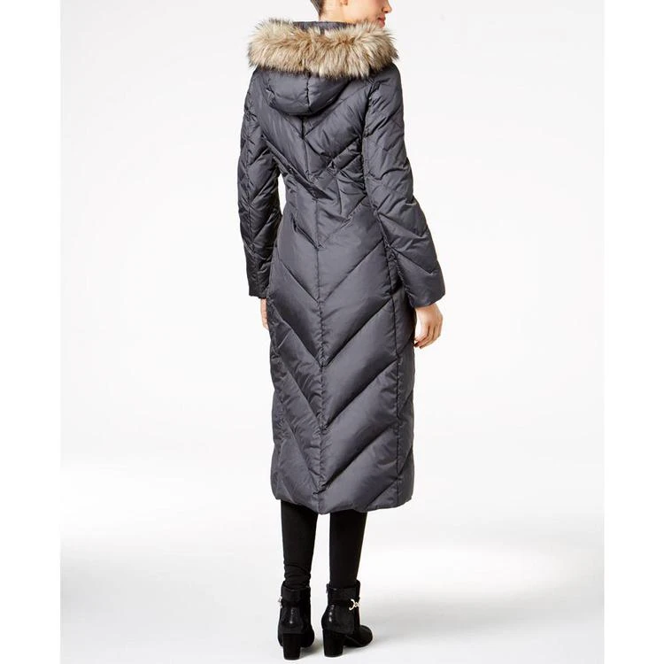 商品London Fog|Faux-Fur-Trim Down Maxi Coat,价格¥1047,第2张图片详细描述