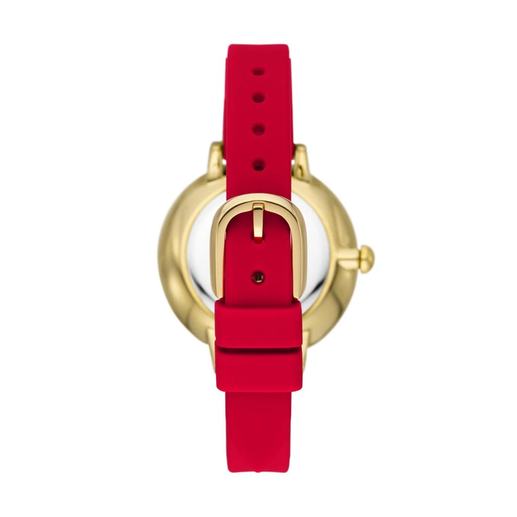 商品Kate Spade|Park Row Red Silicone Watch - KSW1819,价格¥1115,第3张图片详细描述