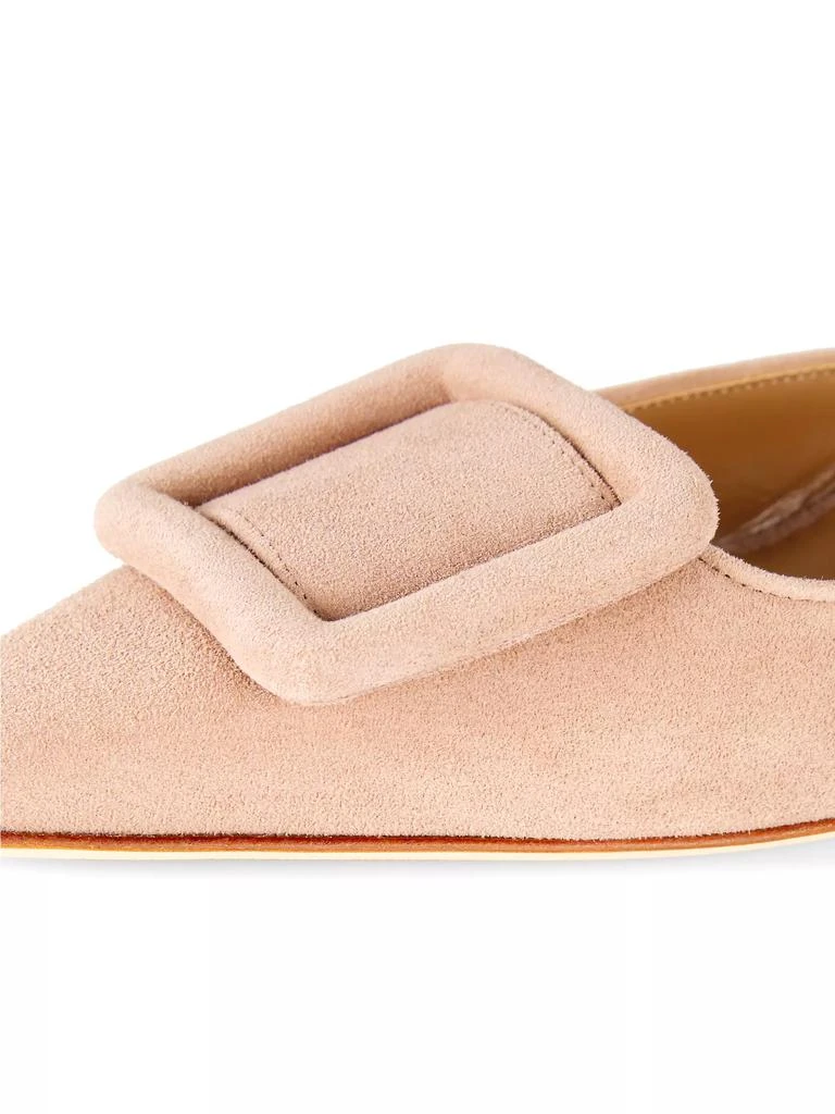 Maysale 70MM Buckle Suede Mules 商品