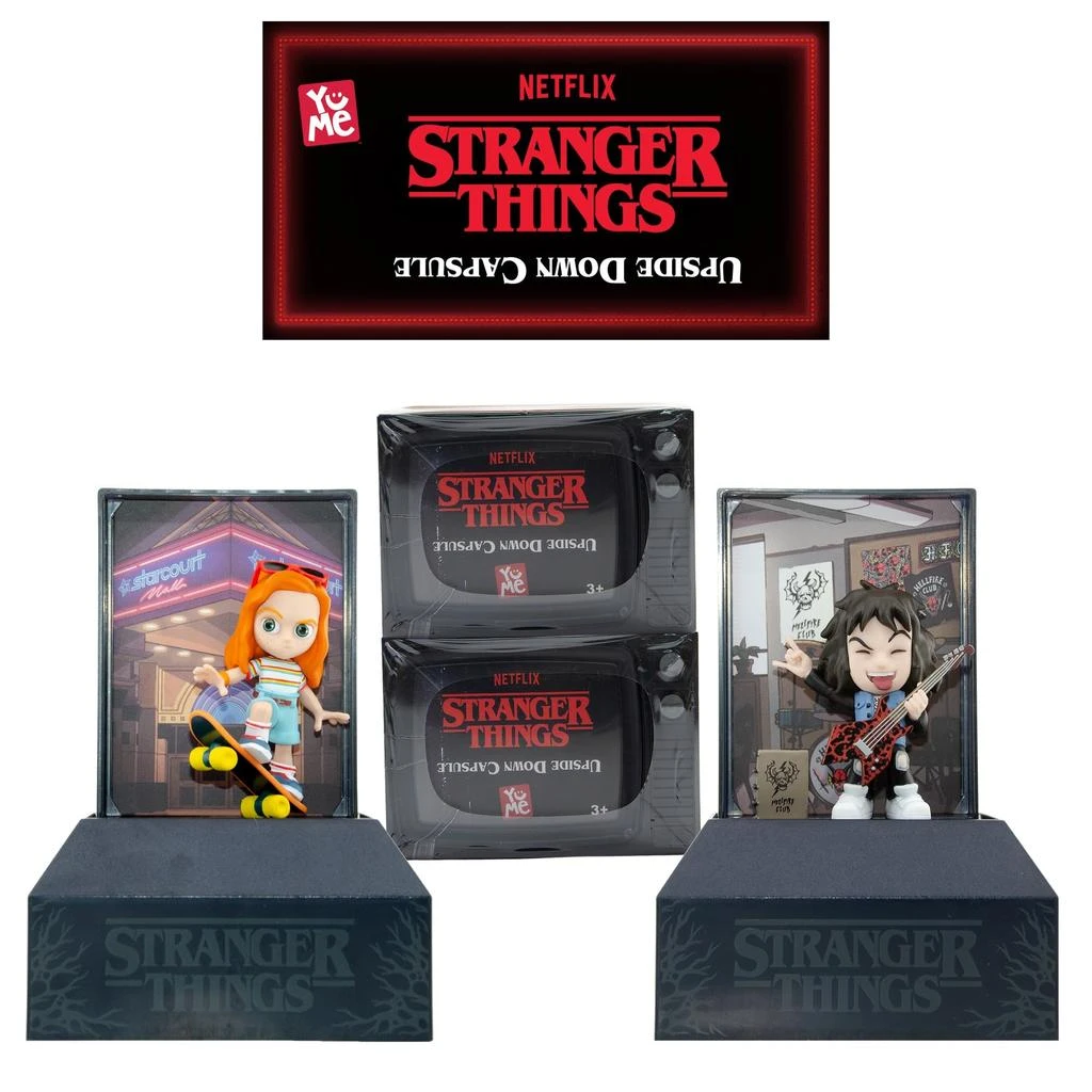 商品YuMe|YuMe Official Stranger Things Upside Down Capsules – Series One 2 Pack Vintage Blind Box Action Figures, Netflix Collectible Toys for Fans & Collectors, 80s-Inspired Mystery Gift,价格¥141,第1张图片