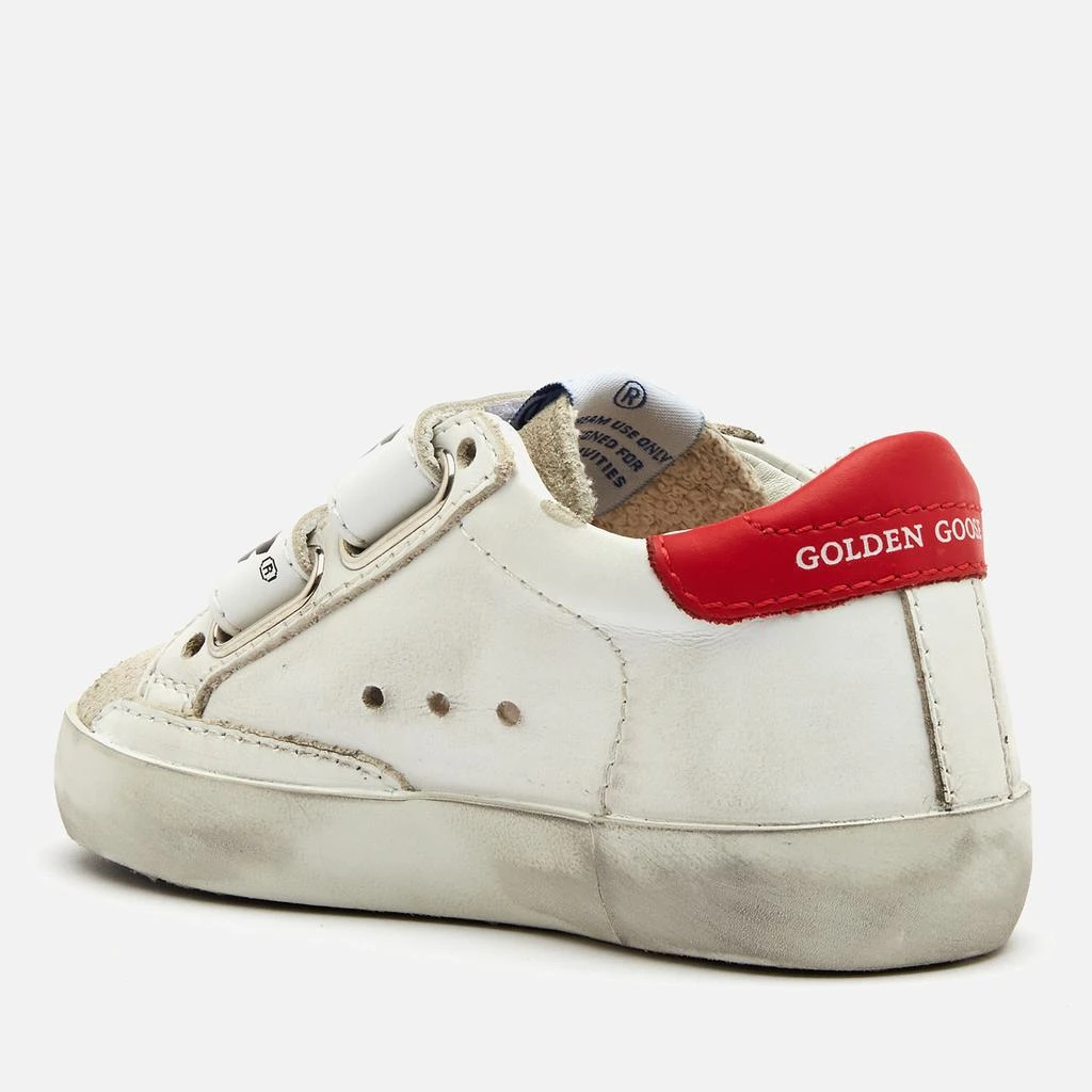 商品Golden Goose|Golden Goose Toddlers' Old School Leather Trainers - White/Ice/Orange Fluo/Cherry Red,价格¥710,第2张图片详细描述