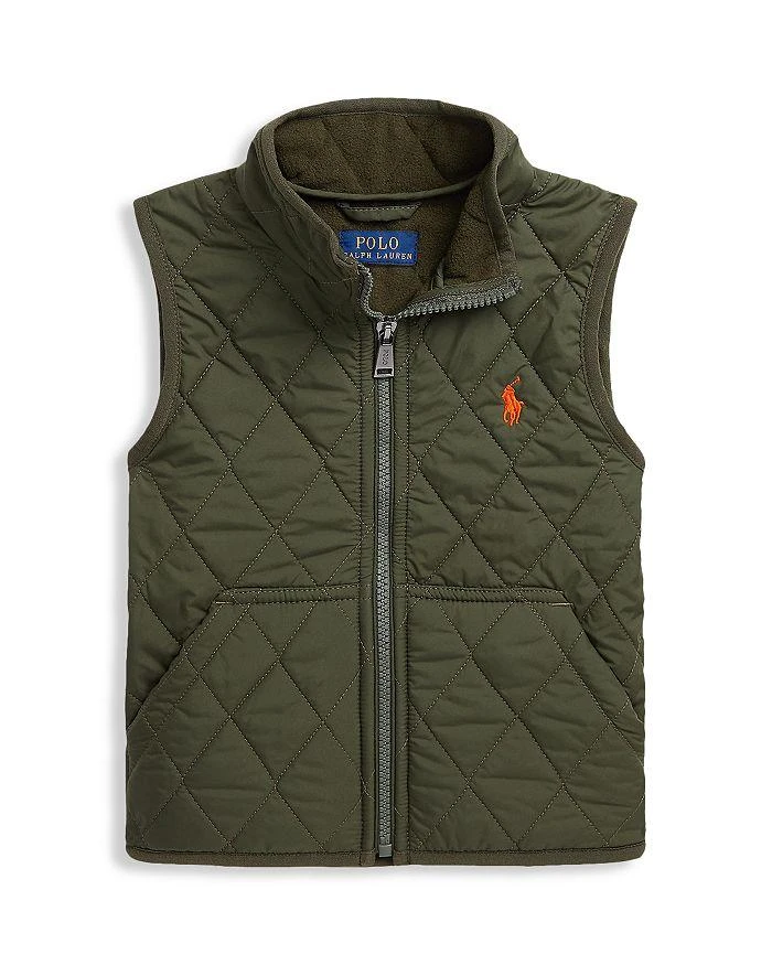 商品Ralph Lauren|Boys' Quilted Water Repellent Vest - Little Kid, Big Kid,价格¥561,第1张图片详细描述