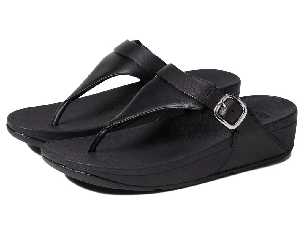 商品FitFlop|Lulu Adjustable Leather Toe Post Sandals,价格¥401,第1张图片