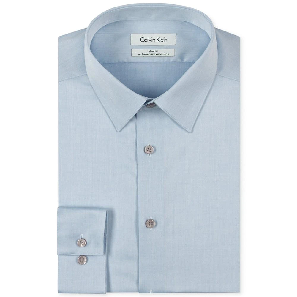 商品Calvin Klein|男士修身免烫人字纹衬衫,价格¥428,第1张图片