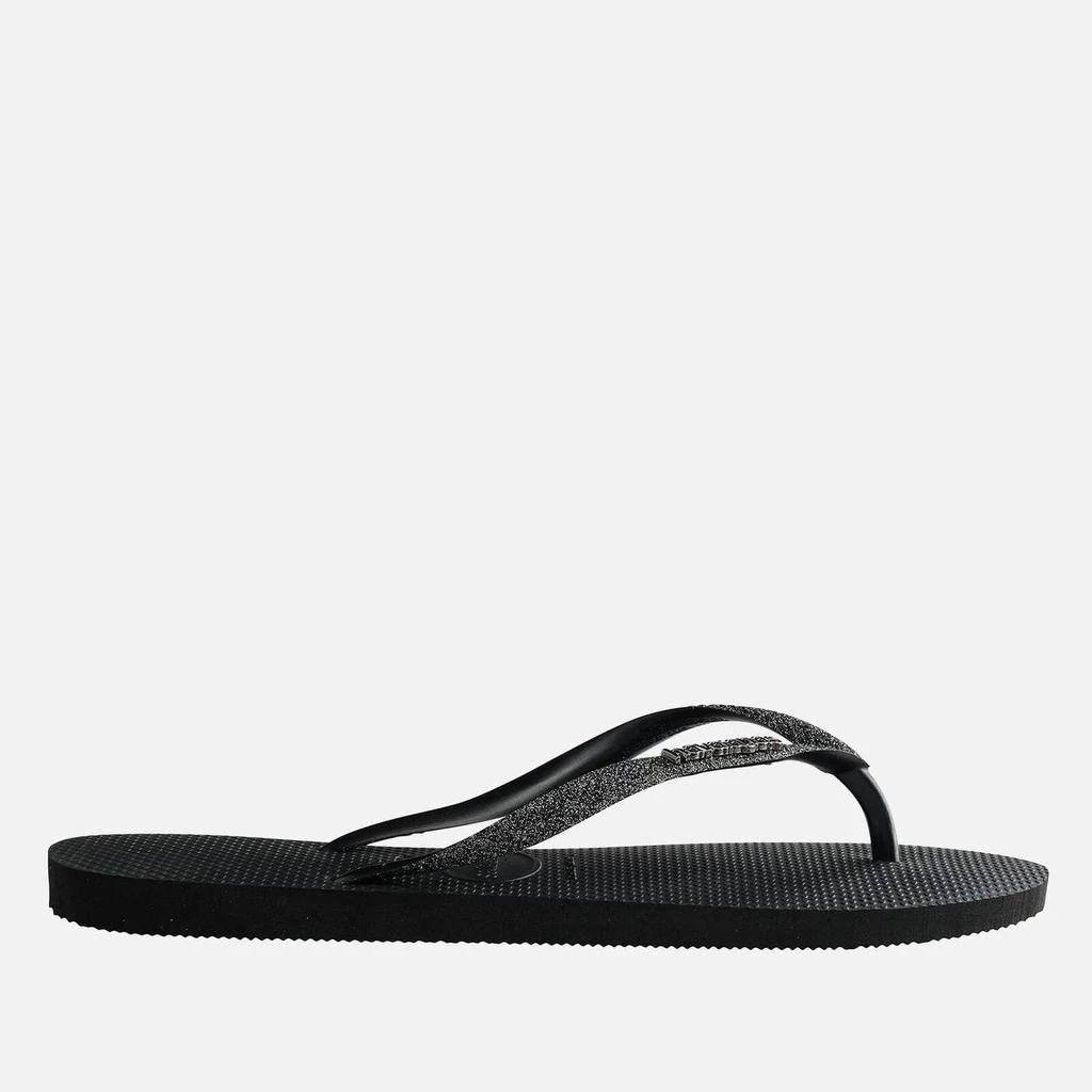 商品Havaianas|Havaianas Kids' Slim Glitter II Flip Flops - Black,价格¥136,第1张图片