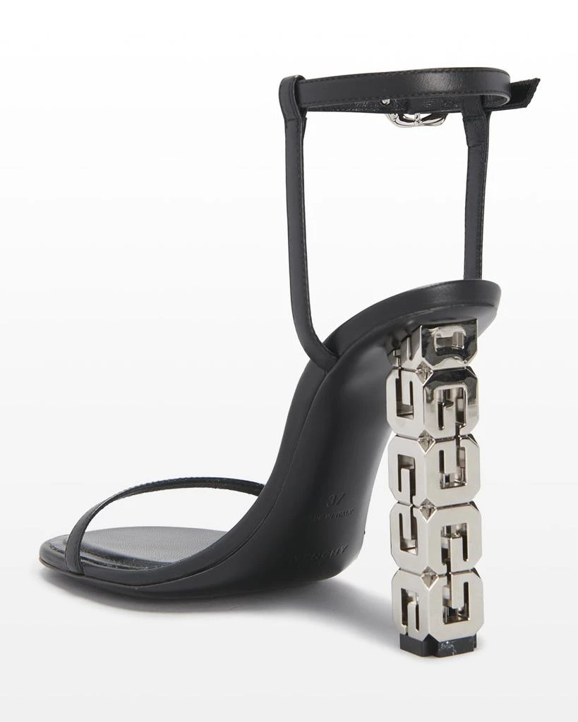 商品Givenchy|G Cube Lambskin Ankle-Strap Sandals,价格¥3231,第3张图片详细描述