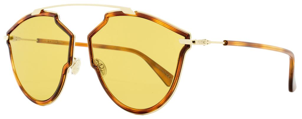 Dior Women's Butterfly Sunglasses SoRealRise 06J70 Gold/Havana 58mm商品第1张图片规格展示