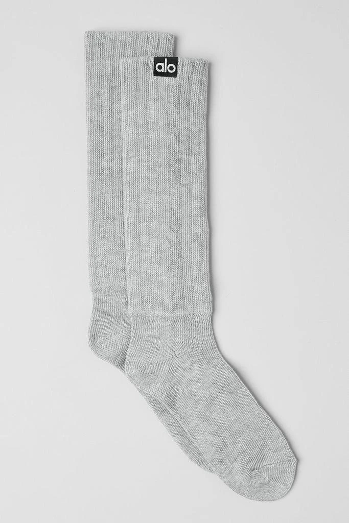 商品Alo|Unisex Scrunch Sock - Athletic Heather Grey,价格¥215,第1张图片