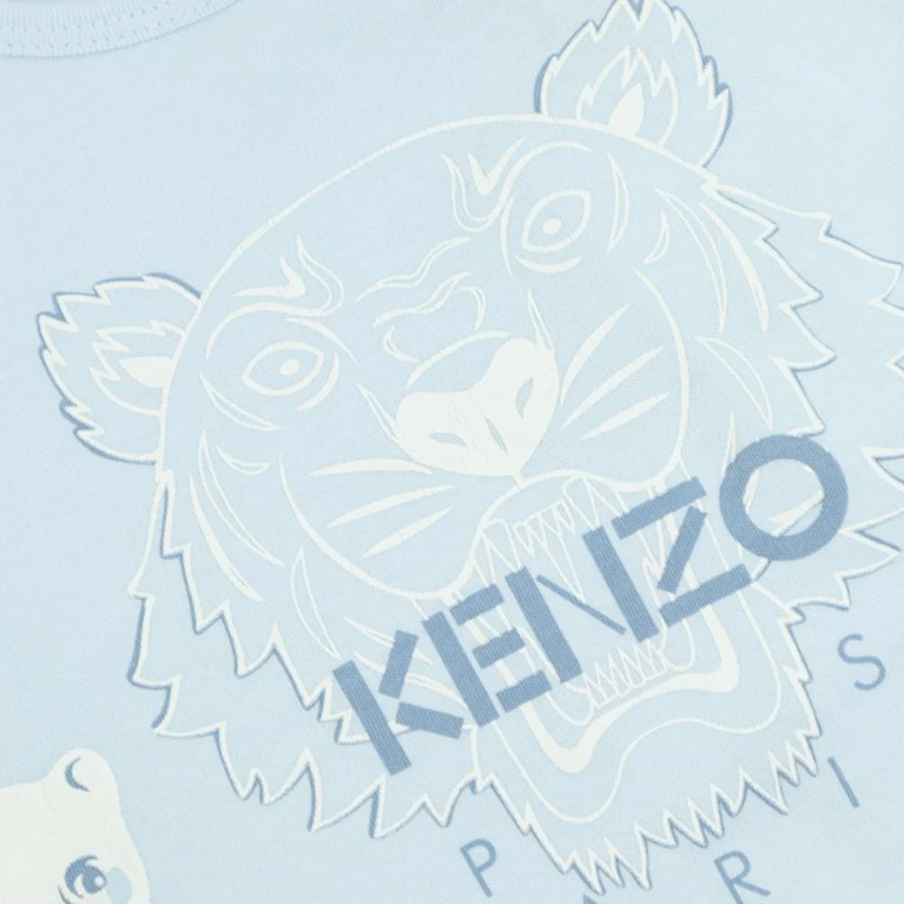商品Kenzo|Pale Blue Long Sleeve Baby Boys T Shirt,价格¥195,第2张图片详细描述