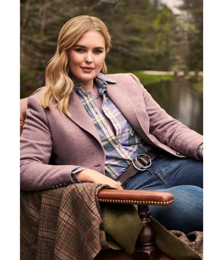 商品Ralph Lauren|Plus Size Herringbone Blazer,价格¥1953,第5张图片详细描述