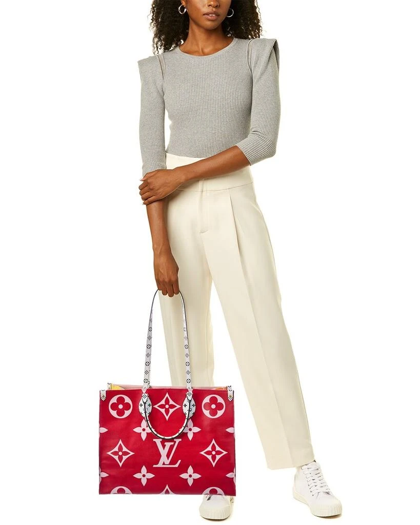 商品[二手商品] Louis Vuitton|Louis Vuitton Pink Giant Monogram Canvas OnTheGo GM (Authentic Pre-Owned),价格¥26994,第5张图片详细描述