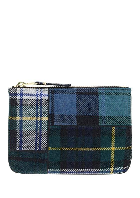 Comme des Garçons Wallet Tartan Zip-Up Wallet商品第1张图片规格展示