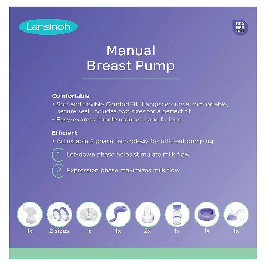 商品Lansinoh|Manual Breast Pump,价格¥299,第2张图片详细描述