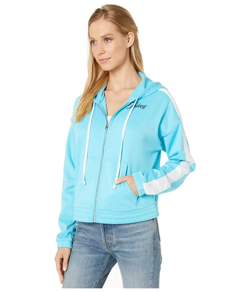 商品Juicy Couture|Solid Tricot Track Hoodie Jacket,价格¥219,第2张图片详细描述