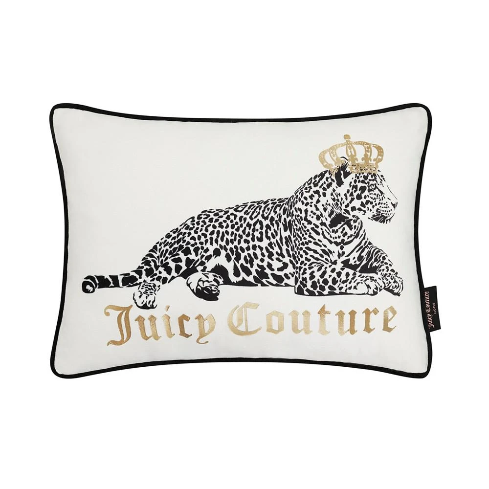 商品Juicy Couture|Leopard Crown Decorative Pillow, 14" x 20",价格¥502,第1张图片