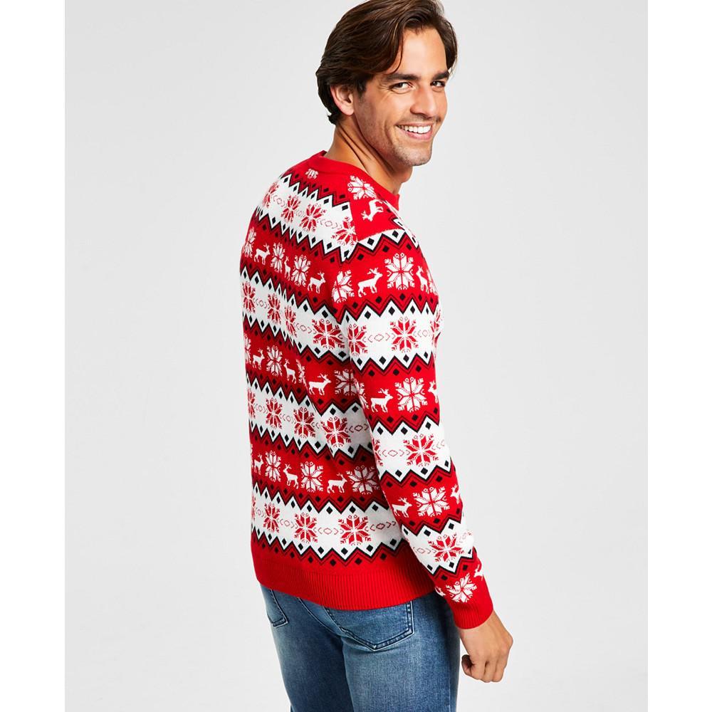 商品Charter Club|Men's Nordic Fair Isle Holiday Sweater, Created for Macy's,价格¥194,第4张图片详细描述