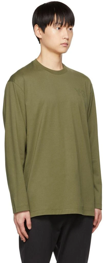 商品Y-3|Green Classic Long Sleeve T-Shirt,价格¥540,第2张图片详细描述