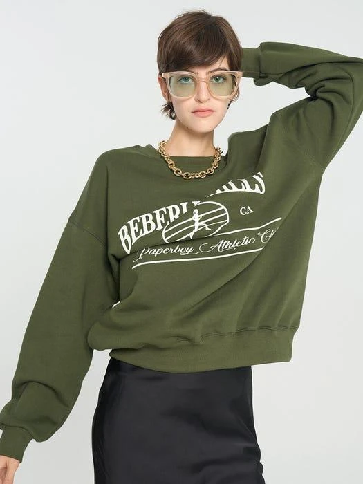 商品PAPERBOY|Berberly Hills Green Sweatshirt,价格¥490,第2张图片详细描述