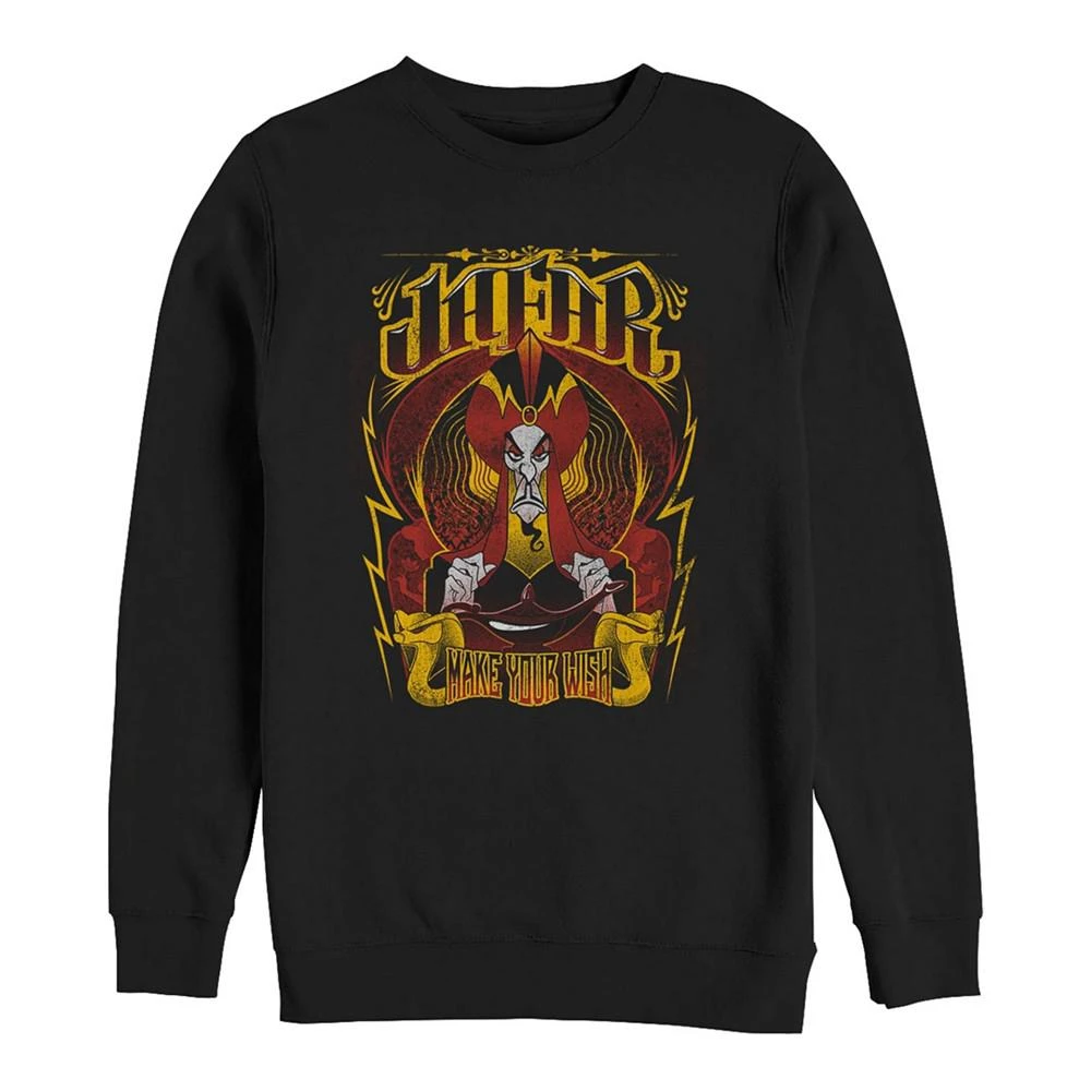 商品Disney|Disney Men's Aladdin Jafar Make Your Wish, Crewneck Fleece,价格¥339,第1张图片