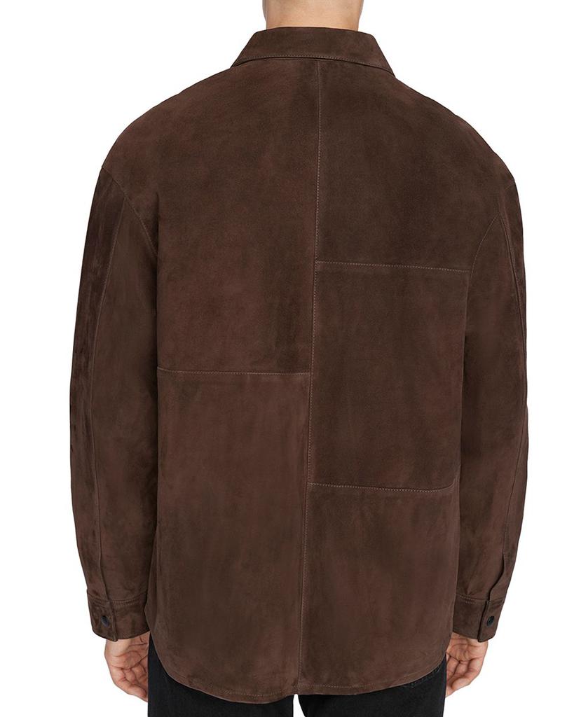 Modern Suede Zip Front Jacket商品第3张图片规格展示