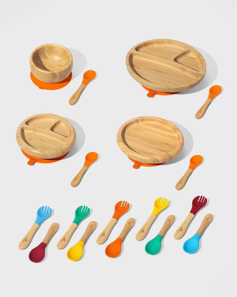 商品Avanchy|Baby's Bamboo Bowl, Plate & Spoon Collection,价格¥1034,第1张图片