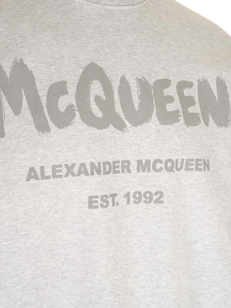 商品Alexander McQueen|Alexander McQueen Logo Printed Crewneck Sweatshirt,价格¥2408,第3张图片详细描述