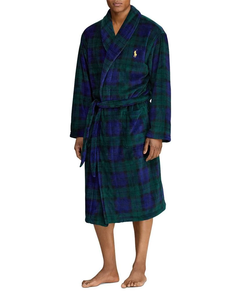 商品Ralph Lauren|Plush Shawl Collar Robe,价格¥702,第1张图片