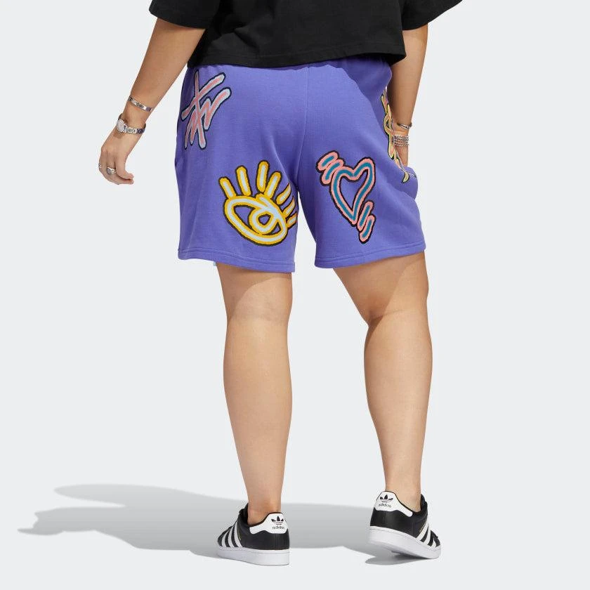 商品Adidas|Women's adidas Love Unites Loose Shorts (Plus Size),价格¥276,第2张图片详细描述