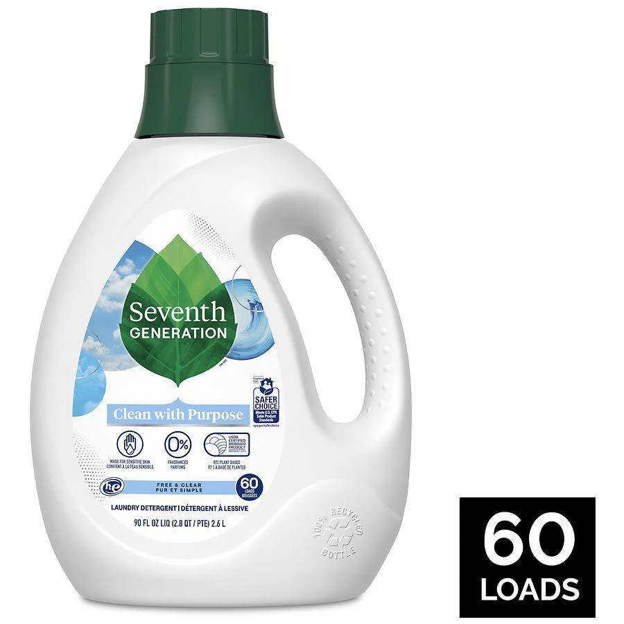 商品Seventh Generation|Liquid Laundry Detergent Free & Clear,价格¥93,第3张图片详细描述