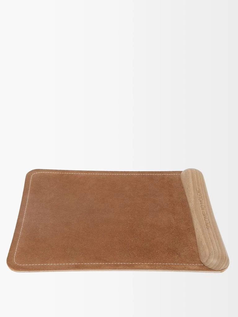 商品Brunello Cucinelli|Suede and walnut mouse pad,价格¥3462,第1张图片