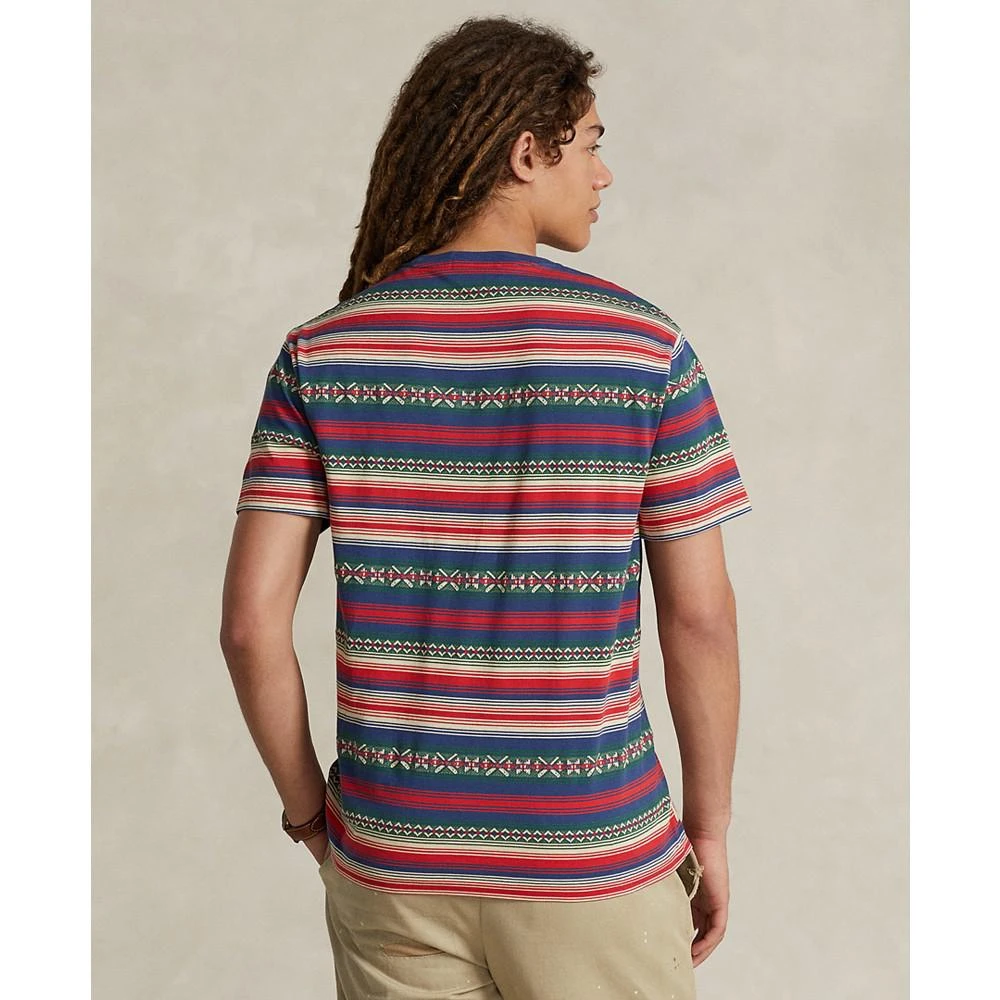 商品Ralph Lauren|Men's Classic Fit Striped Jacquard T-Shirt,价格¥238,第2张图片详细描述