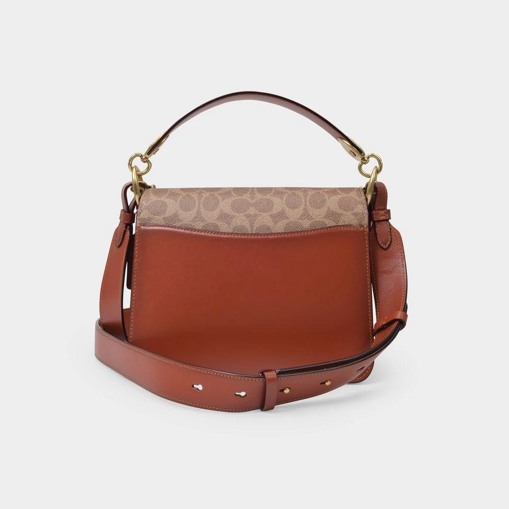 商品Coach|Beat Shoulder Bag in Brown Canvas and Patches,价格¥5280,第3张图片详细描述