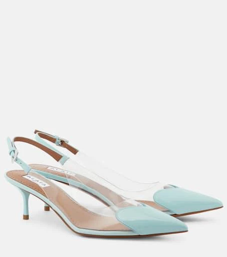 商品Alaïa|Le Cœur漆皮与PU材质露跟高跟鞋,价格¥10961,第1张图片