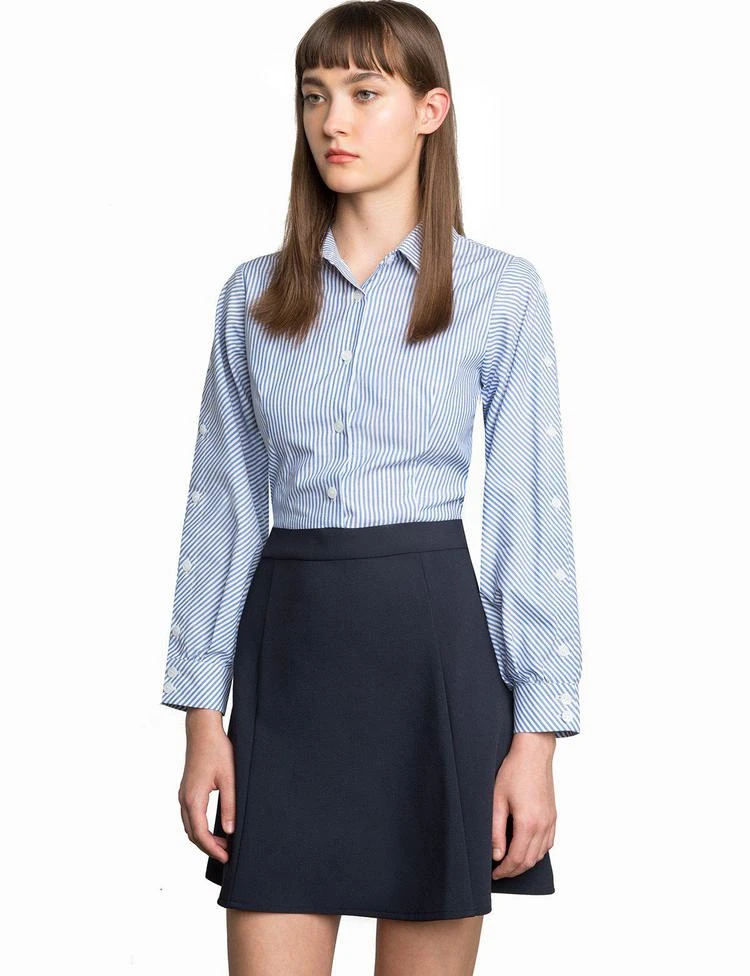 商品Pixie Market|Andy Striped Button Sleeve Dress,价格¥673,第3张图片详细描述