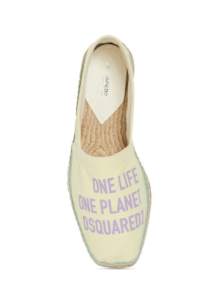 商品DSQUARED2|Organic Cotton Canvas Espadrilles,价格¥1937,第4张图片详细描述