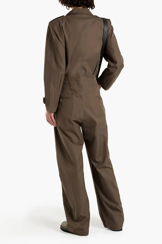 商品TRE by Natalie Ratabesi|The Meteorite pleated cotton-twill jumpsuit,价格¥2066,第3张图片详细描述