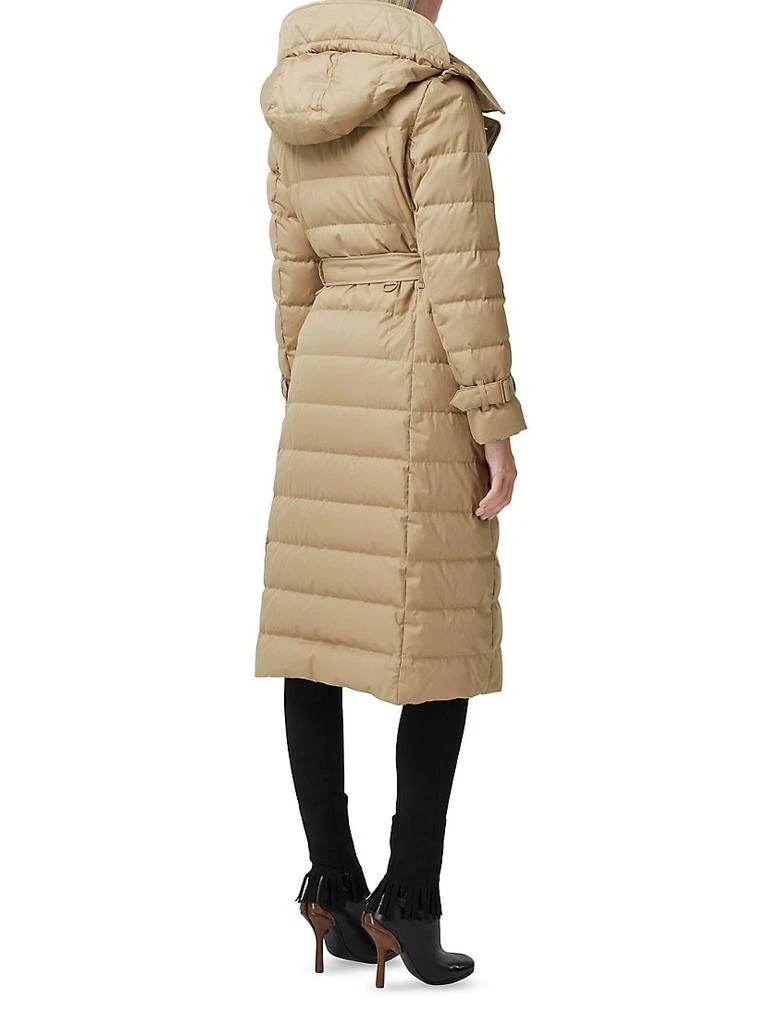 商品Burberry|Ashwick Long Quilted Down Logo Coat,价格¥19414,第3张图片详细描述