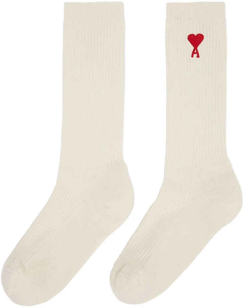 商品AMI|Three-Pack Multicolor Ami de Cœur Socks,价格¥499,第5张图片详细描述