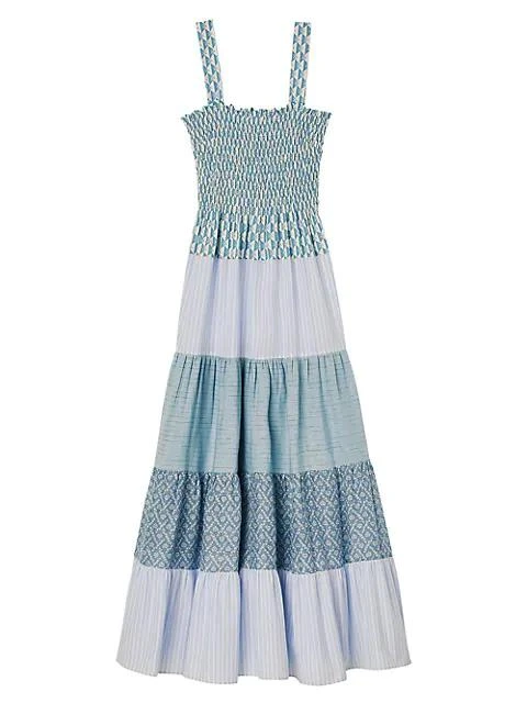 商品Sandro|Tropea Gathered Maxi Dress,价格¥1823,第1张图片