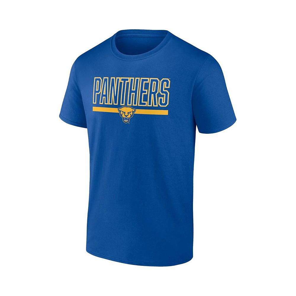 Men's Branded Royal Pitt Panthers Classic Inline Team T-shirt商品第2张图片规格展示
