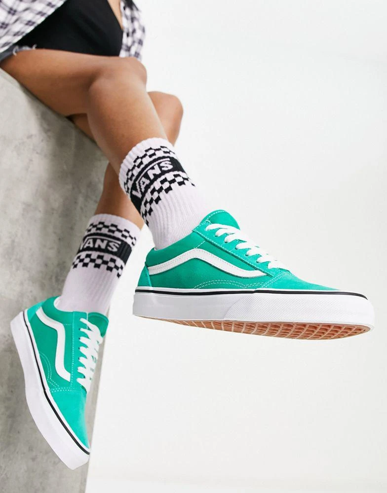 商品Vans|Vans Old Skool trainers in green ,价格¥461,第1张图片