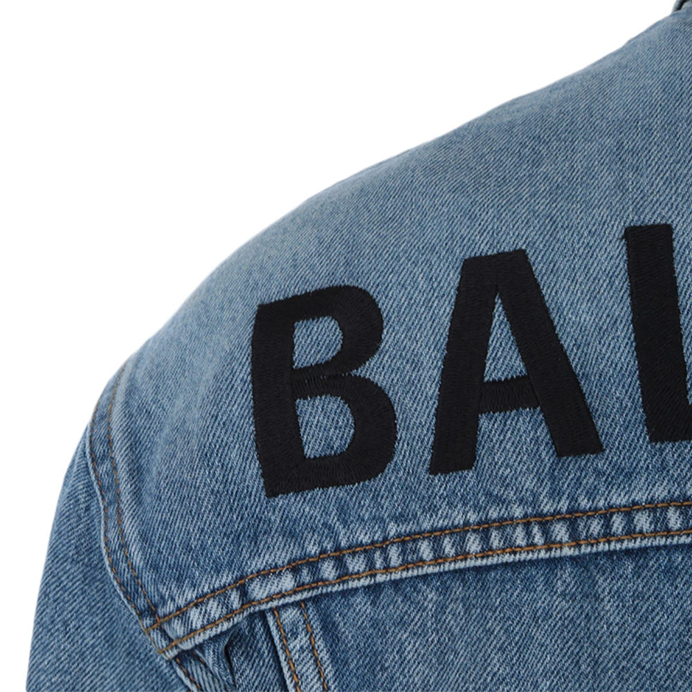 Balenciaga 巴黎世家 男士深蓝牛仔上衣 557351-TDW14-4065 商品