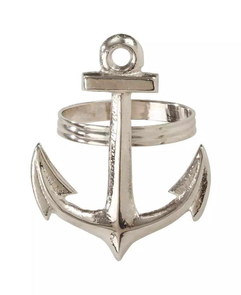 商品Saro Lifestyle|Anchor Design Napkin Ring, Set of 4,价格¥182,第5张图片详细描述